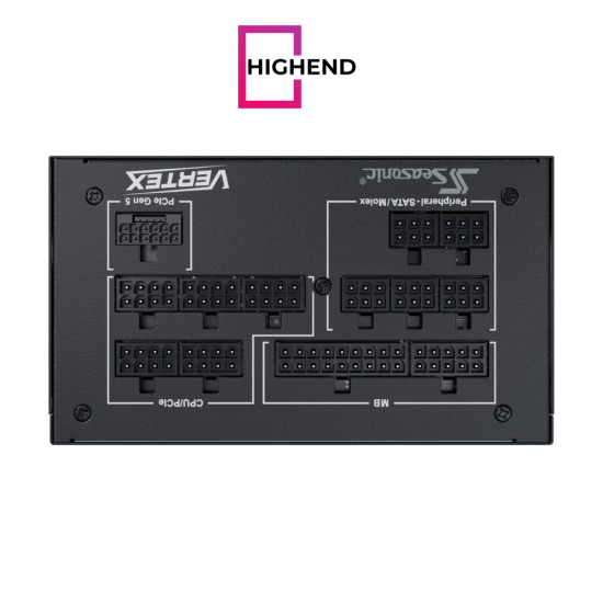 Seasonic Vertex GX-1000 1000W ATX 3.1 80 Plus Gold Fully Modular Hybrid Fan Power Supply Seasonic Vertex GX-1000 1000W ATX 3.1 80 Plus Gold Fully Modular Hybrid Fan Power Supply