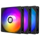 Thermalright TL-C12C-S X3 CPU Fan 120mm ARGB Case Cooler Fan, 4pin PWM Silent Computer Fan with S-FDB Bearing Included, up to 1550RPM Cooling Fan