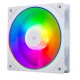 Thermalright TL-S12W-S CPU Fan, 120mm Case Cooler Fan ARGB, 4pin PWM Connector Silent Computer Cooler with S-FDB Bearing Included,up to 1500RPM PC Cooling, White