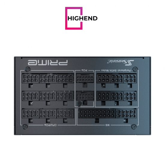 Seasonic Prime TX-1600 1600W ATX 3.1 80 Plus Titanium Fully Modular Hybrid Fan Power Supply