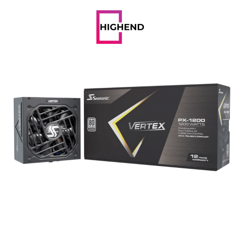 Seasonic Vertex PX-1200 1200W ATX 3.1 80 Plus Platinum Fully Modular Hybrid Fan Power Supply