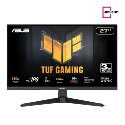 ASUS TUF Gaming 27” 1080P Monitor (VG279Q3A) – Full HD, 180Hz, 1ms, Fast IPS, Extreme Low Motion Blur Sync, FreeSync Premium, G-SYNC Compatible, Variable Overdrive, 99% sRGB, DisplayPort, HDMI ASUS TUF Gaming 27” 1080P Monitor (VG279Q3A) – Full HD, 180Hz, 1ms, Fast IPS, Extreme Low Motion Blur Sync, FreeSync Premium, G-SYNC Compatible, Variable Overdrive, 99% sRGB, DisplayPort, HDMI
