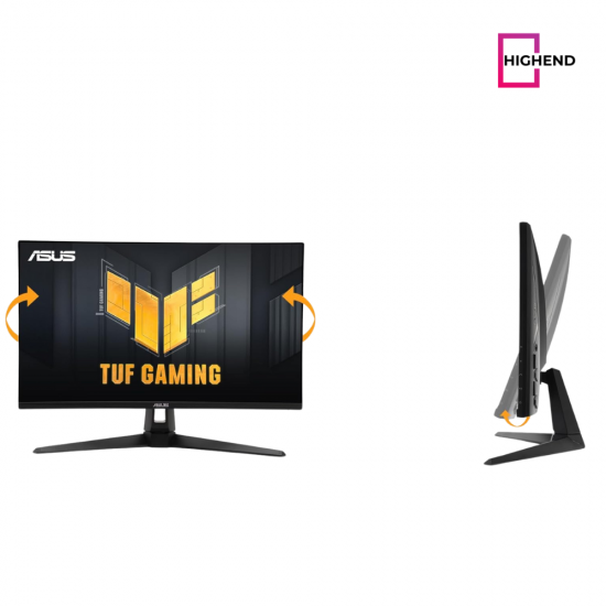 ASUS TUF Gaming 27” 1440P HDR Monitor (VG27AQ3A) – QHD (2560 x 1440), 180Hz, 1ms, Fast IPS, 130% sRGB, Extreme Low Motion Blur Sync, Speakers, Freesync Premium, G-SYNC Compatible, HDMI, DisplayPort