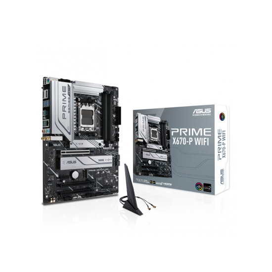 ASUS Prime X670-P WiFi Socket AM5 (LGA 1718) Ryzen 7000 ATX Motherboard 