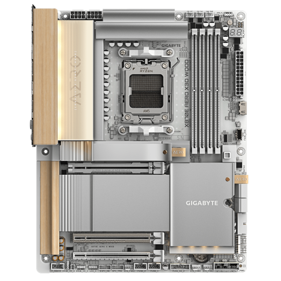 GIGABYTE X870E AERO X3D WOOD AM5 motherboard 