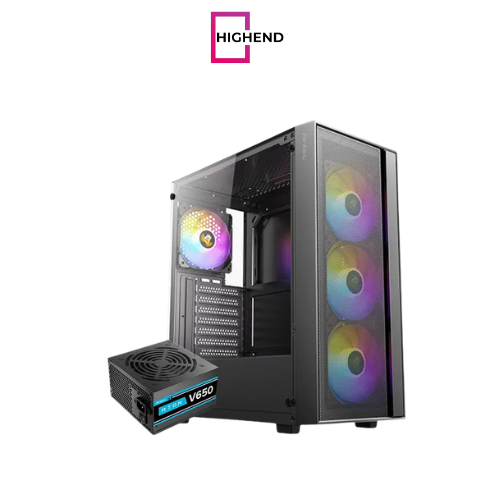 ANTEC AX65 4Fan 120M ARGB+PSU Antec Atom V650