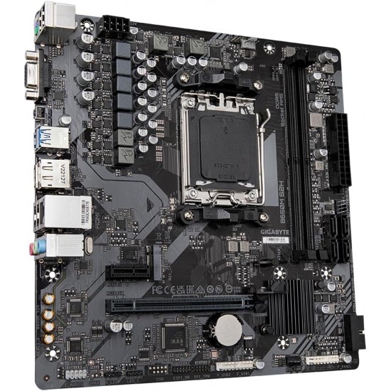 Gigabyte B650M S2H Motherboard (AM5/2xDDR5/HDMI/DP/VGA/USB 3.2/M.2)