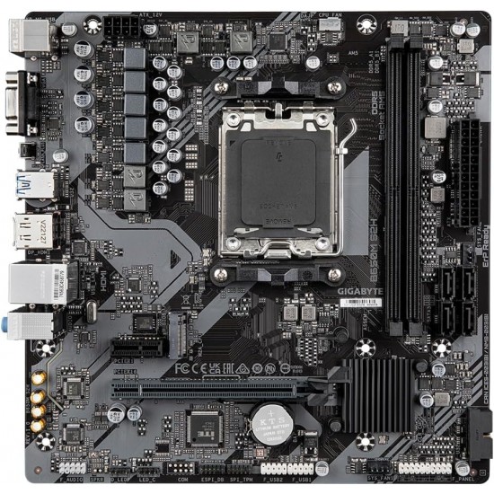 Gigabyte B650M S2H Motherboard (AM5/2xDDR5/HDMI/DP/VGA/USB 3.2/M.2)