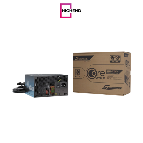 Seasonic Core GC-750 ATX3 750W Atx 3.1 80 Plus Gold braided cables Hydro Dynamic Bearing Fan Power Supply