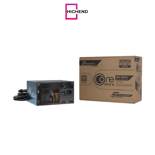Seasonic Core GC-850 ATX3 850W Atx 3.1 80 Plus Gold braided cables Hydro Dynamic Bearing Fan Power Supply