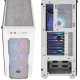 Cooler Master MasterBox TD500 Mesh White Airflow ATX Mid-Tower with Polygonal Mesh Front Panel, Crystalline Tempered Glass Three 120mm ARGB Lighting Fans