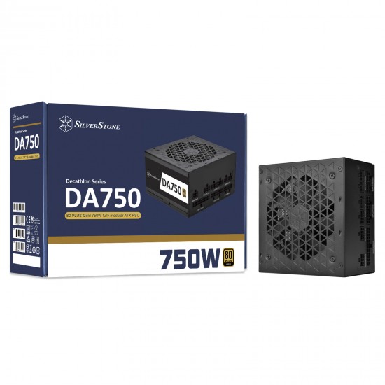 SilverStone DA750 Gold 80 Plus Gold 750W Fully Modular ATX Power Supply (SST-DA750-G)