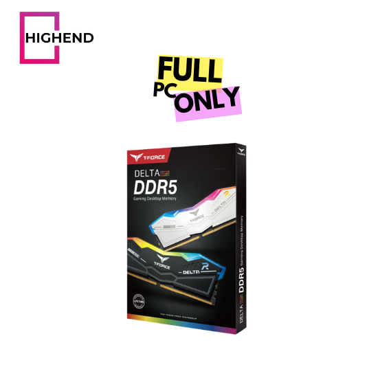 TeamGroup T-FORCE DELTA RGB 32GB (2 x 16GB) DDR5-6000 PC5-48000 CL30 Dual Channel Desktop Memory Kit - Black