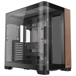 Antec C8 Curve Wood, Fans not Included, Wooden Front Panel, Super Wide Angle Single Curved Glass