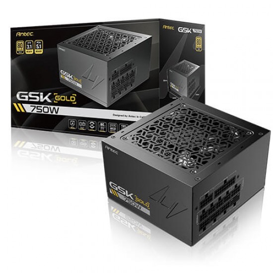 ANTEC GSK750 ATX3.1 750W 80 Plus Gold Fully Modular Power Supply ANTEC GSK750 ATX3.1 750W 80 Plus Gold Fully Modular Power Supply