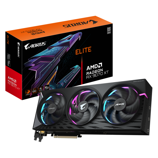 GIGABYTE AORUS RX 9070 XT ELITE 16GB GDDR6 GIGABYTE AORUS RX 9070 XT ELITE 16GB GDDR6