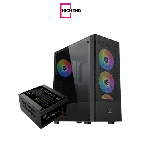 Xigmatek Hero II Air ARGB + Asgard 750W 80+ Bronze Mid Tower Case