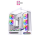 Xigamtek Heaven Arctic 8 Fan Argb Pwm E ATX Support BTF MB Type C Single Piece Curved Tempered Glass White Mid Tower Case Xigamtek Heaven Arctic 8 Fan Argb Pwm E ATX Support BTF MB Type C Single Piece Curved Tempered Glass White Mid Tower Case