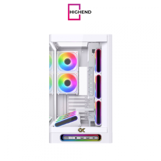 Xigamtek Heaven Arctic 8 Fan Argb Pwm E ATX Support BTF MB Type C Single Piece Curved Tempered Glass White Mid Tower Case Xigamtek Heaven Arctic 8 Fan Argb Pwm E ATX Support BTF MB Type C Single Piece Curved Tempered Glass White Mid Tower Case
