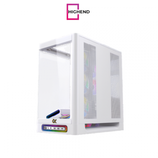 Xigamtek Heaven Arctic 8 Fan Argb Pwm E ATX Support BTF MB Type C Single Piece Curved Tempered Glass White Mid Tower Case Xigamtek Heaven Arctic 8 Fan Argb Pwm E ATX Support BTF MB Type C Single Piece Curved Tempered Glass White Mid Tower Case