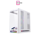 Xigamtek Heaven Arctic 8 Fan Argb Pwm E ATX Support BTF MB Type C Single Piece Curved Tempered Glass White Mid Tower Case Xigamtek Heaven Arctic 8 Fan Argb Pwm E ATX Support BTF MB Type C Single Piece Curved Tempered Glass White Mid Tower Case