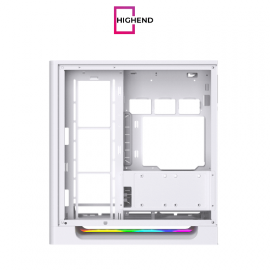 Xigamtek Heaven Arctic 8 Fan Argb Pwm E ATX Support BTF MB Type C Single Piece Curved Tempered Glass White Mid Tower Case Xigamtek Heaven Arctic 8 Fan Argb Pwm E ATX Support BTF MB Type C Single Piece Curved Tempered Glass White Mid Tower Case