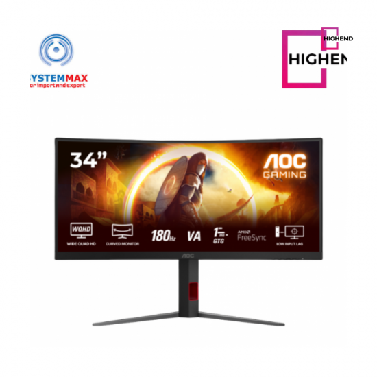 AOC CU34G4/89 34" WQHD 180Hz Ultra-Wide VA Gaming Monitor
