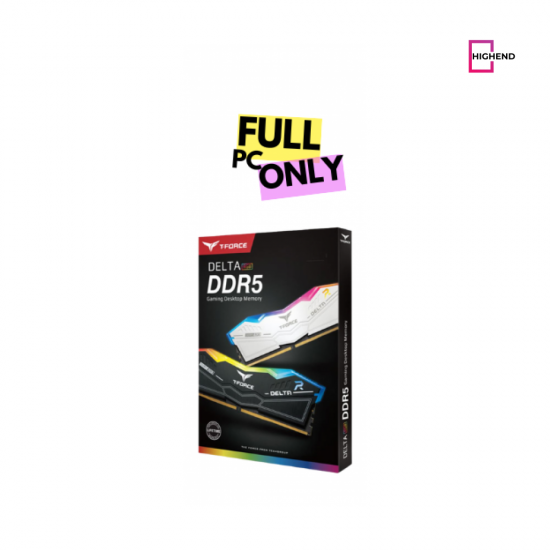 TeamGroup T-FORCE DELTA RGB 32GB (2 x 16GB) DDR5-6000 PC5-48000 CL30 Dual Channel Desktop Memory Kit - Black