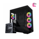 Lian Li Vector V100R BTF 4 Fan ARGB Type-C + RB750 750W 80 Plus Bronze ATX 3.1 modular SATA Black Mid Tower Gaming Case