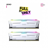 Lexar 32GB (2x16GB) ARES RGB DDR5 RAM 6400MT/s CL32 Desktop Memory - AMD Expo and Intel XMP 3.0, WHITE