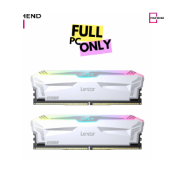 Lexar 32GB (2x16GB) ARES RGB DDR5 RAM 6400MT/s CL32 Desktop Memory - AMD Expo and Intel XMP 3.0, WHITE