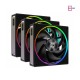 ID-COOLING MF-1230-ARGB-K TRIO ARGB PWM Dual Ball Bearing Magnetic Connection 30mm Thickened Frame 7 Blade 3 Fans