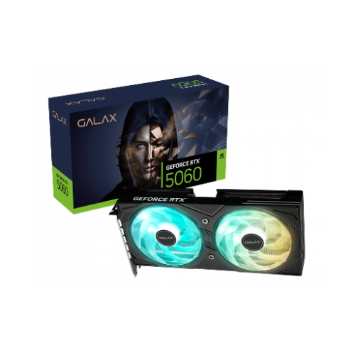 GALAX GeForce RTX 5060 EX 8GB GDDR7 Graphics Card, 2535MHz Boost, PCIe 5.0, Dual Fan, HDMI 2.1b, DisplayPort 2.1b