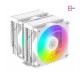 Air Cpu Cooler ID-COOLING FROZN A620 PRO XE ARGB Snow 6 Heatpipe Dual Tower With 2 120mm Hydraulic Bearing Fan White Air Cpu Cooler ID-COOLING FROZN A620 PRO XE ARGB Snow 6 Heatpipe Dual Tower With 2 120mm Hydraulic Bearing Fan White