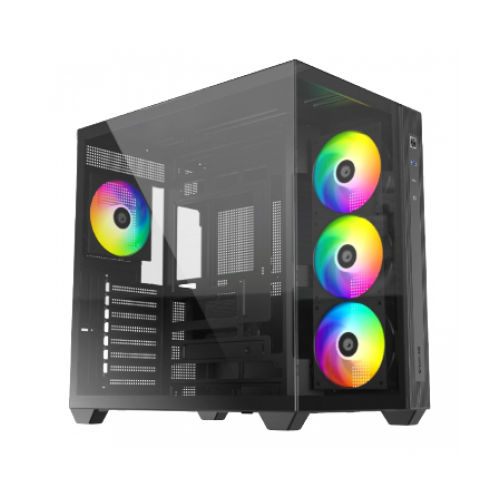 ID-COOLING VIEW 510 4 Fan PWM ARGB Type C Black Mid Tower Case