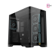 Xigmatek Crystal Storm V2 4 fan PWM Argb Curved TG Mid Tower Case 