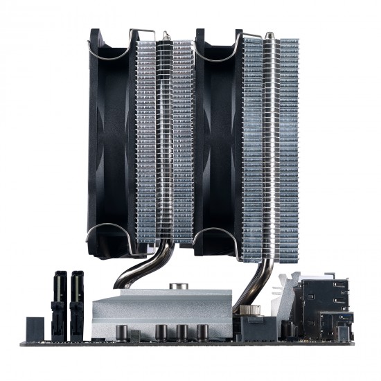 SilverStone Technology, Hydrogon D120 ARGB Dual Tower CPU Cooler with 6 Heat-Pipes and Dual 120mm ARGB Fans HYD120-ARGB