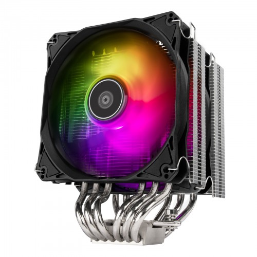 SilverStone Technology, Hydrogon D120 ARGB Dual Tower CPU Cooler with 6 Heat-Pipes and Dual 120mm ARGB Fans HYD120-ARGB