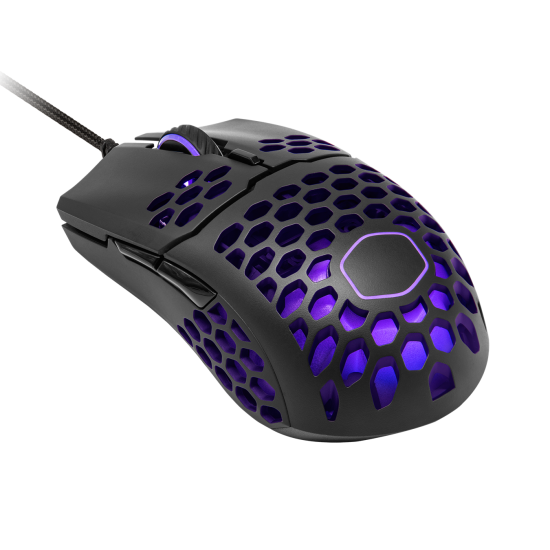 Cooler Master mm711 60G Gaming Mouse with Lightweight Honeycomb Shell, Ultraweave Cable, 16000 DPI Optical Sensor and RGB Accents