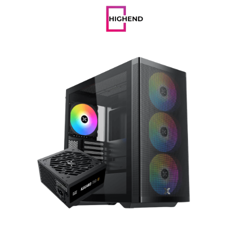 Xigmatek Osiris 140mm ARGB BTF + Asgard 750W 80+ Bronze Super Tower Case