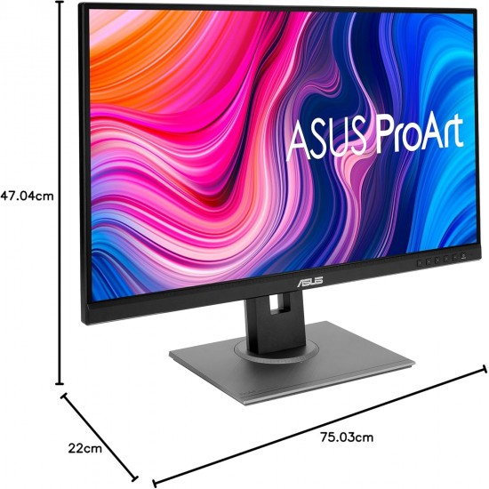 ASUS ProArt Display PA278QV Professional Monitor - 27-inch, IPS, WQHD (2560 x 1440), 100% sRGB, 100% Rec. 709, Color Accuracy ΔE < 2, Calman Verified, ProArt Preset, ProArt Palette, Ergonomic Stand
