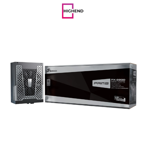 Seasonic Prime PX-2200 2200W Atx 3.1 80 Plus Platinum Cybenetics Titanium Fully Modular Hybrid Fan Power Supply