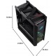 Asus ROG Strix Helios GX601 RGB Mid-Tower Computer Case for up to EATX Motherboards with USB 3.1 Front Panel, Smoked Tempered Glass, Brushed Aluminum and Steel Construction, and Four Case Fans, Black