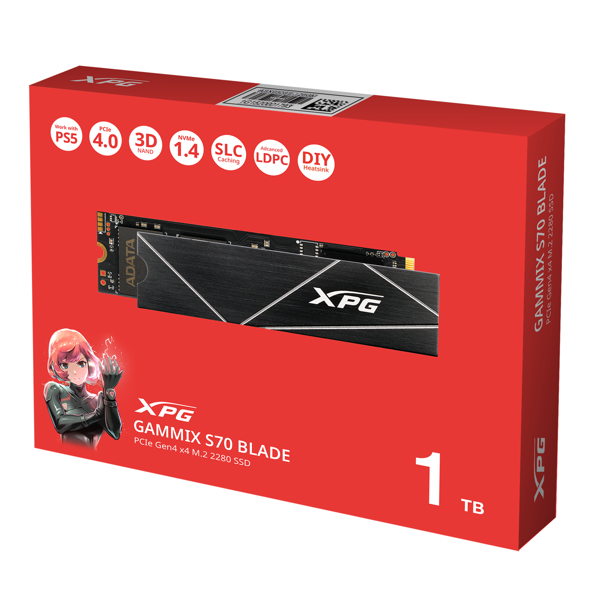 Dani i7 gtx770 SSD メモリ16GB g431追加 XPG GAMMIX S70 BLADE 1TB PCIe Gen4x4 M.2 2280 SSD