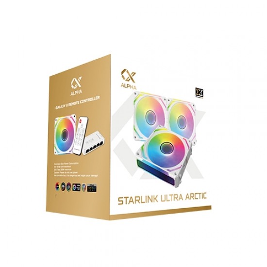 XIGMATEK Starlink Ultra Arctic ARGB PWM 3 Fans