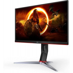 AOC 24G2SP 24" Frameless Gaming Monitor, Full HD IPS, 165Hz, 1ms, Height Adjustable Stand ,Black