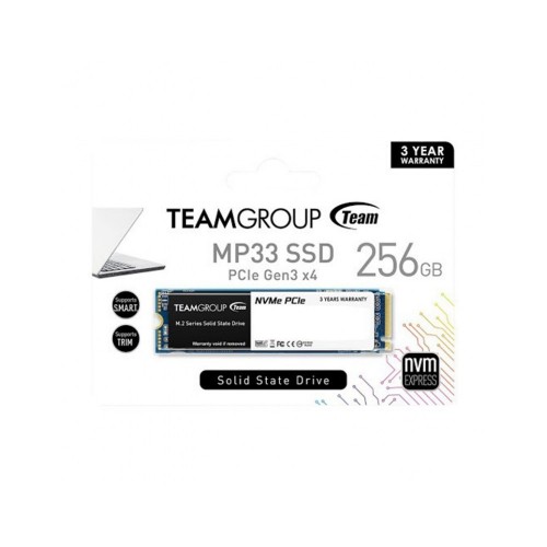 TEAMGROUP MP33 256GB 3D NAND TLC NVMe 1.3 PCIe Gen3x4 M.2 2280 Internal Solid State Drive SSD 