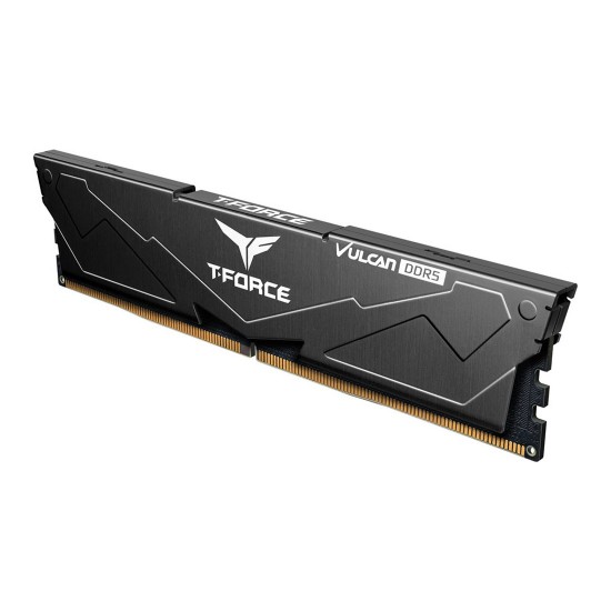 TEAMGROUP T-FORCE VULCAN 16GB (1x16GB) DDR5 6000MHz CL30 Desktop RAM – Black TEAMGROUP T-FORCE VULCAN 16GB (1x16GB) DDR5 6000MHz CL30 Desktop RAM – Black