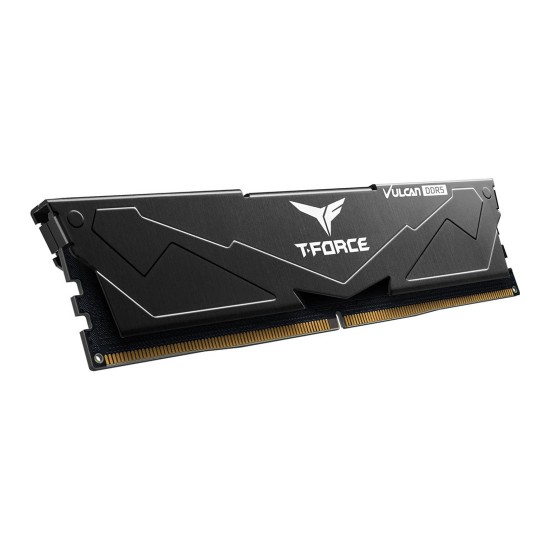 TEAMGROUP T-FORCE VULCAN 16GB (1x16GB) DDR5 6000MHz CL30 Desktop RAM – Black TEAMGROUP T-FORCE VULCAN 16GB (1x16GB) DDR5 6000MHz CL30 Desktop RAM – Black