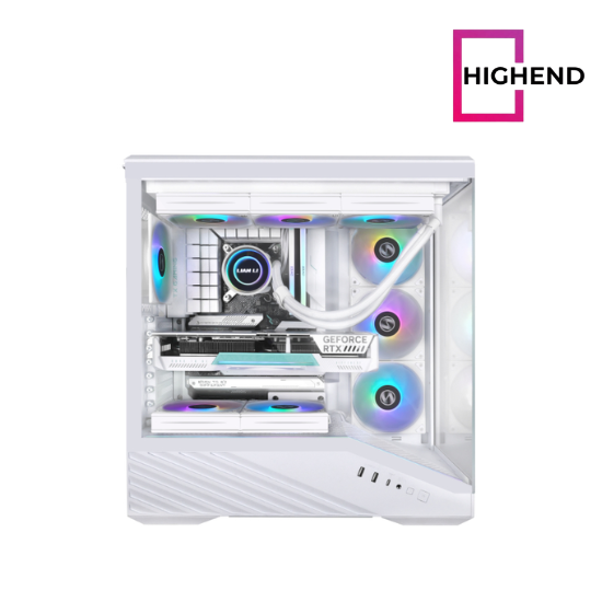 Lian Li Vector V100R BTF 4 Fan ARGB Type-C White Mid Tower Gaming Case Lian Li Vector V100R BTF 4 Fan ARGB Type-C White Mid Tower Gaming Case